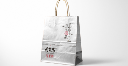 奶茶外卖打包袋设计印刷案例