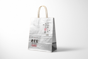 奶茶外卖打包袋设计印刷案例